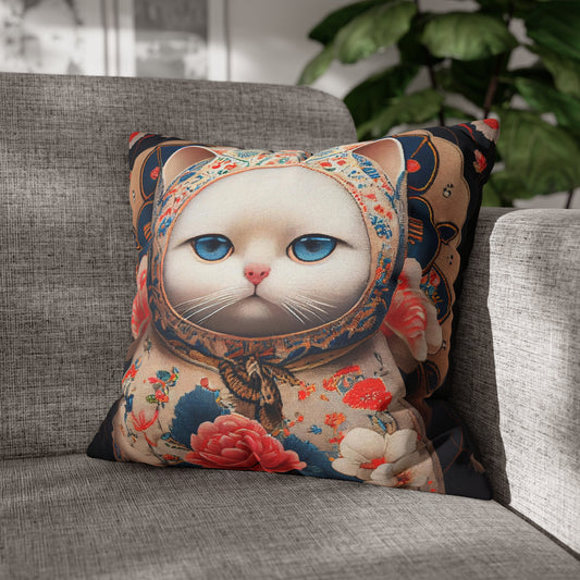 Matryoshka Cat Throw Pillow Cover (5)