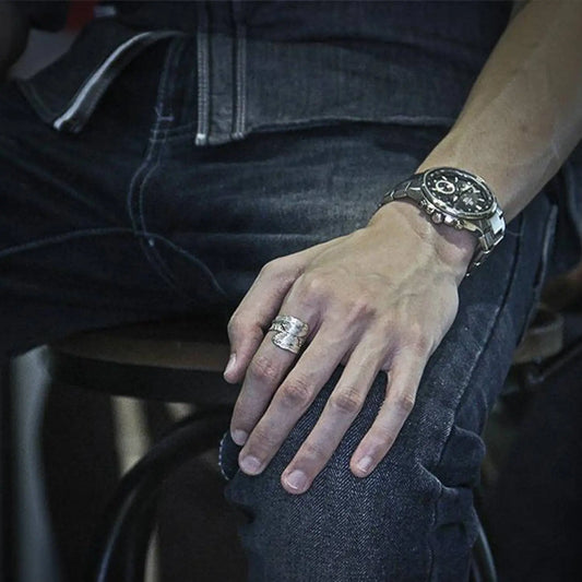 Handmade Adjustable Feather Ring