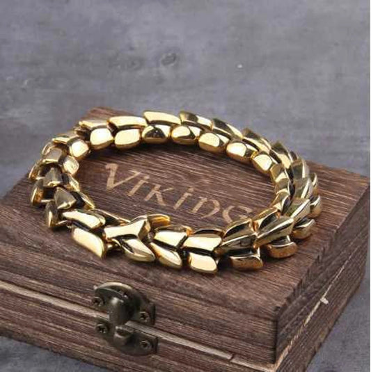 Jörmungandr Scale Bracelet, the Midgard Serpent - Stainless Steel