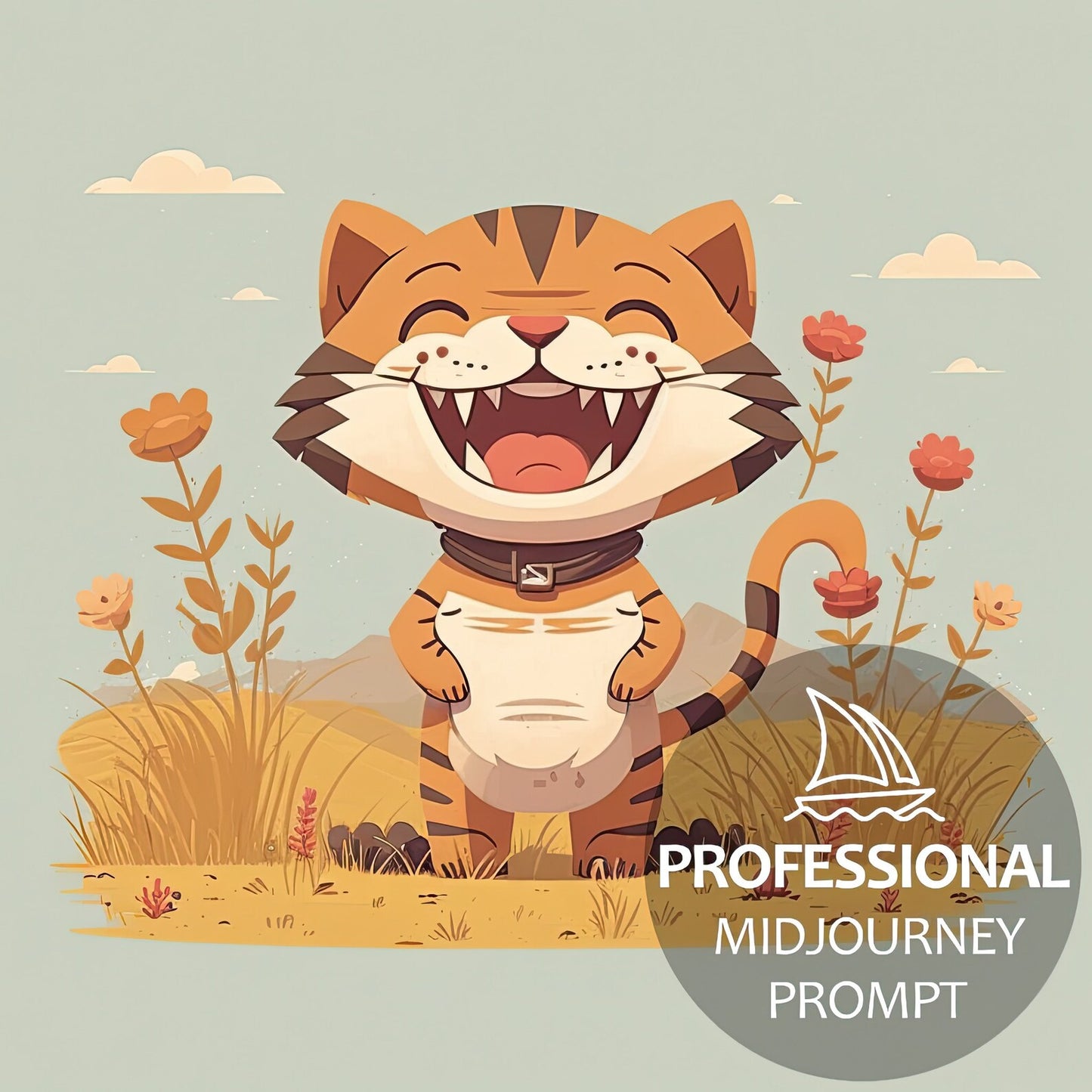 Animal Drawing Nursery Art Midjourney Prompt | Beautiful Drawing Minimalistic Animals for Kids