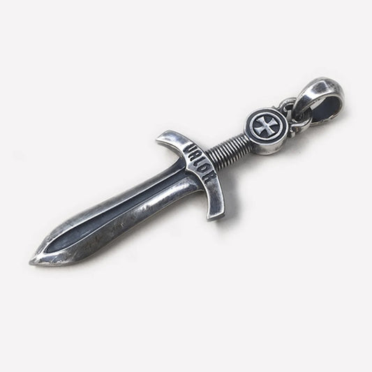 Miniature Medieval Dagger Sword Excalibur Pendant Necklace