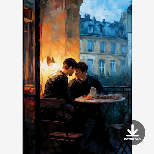 Nous | Gay Art, Gay Couple, Printable Wall Art | Digital Download