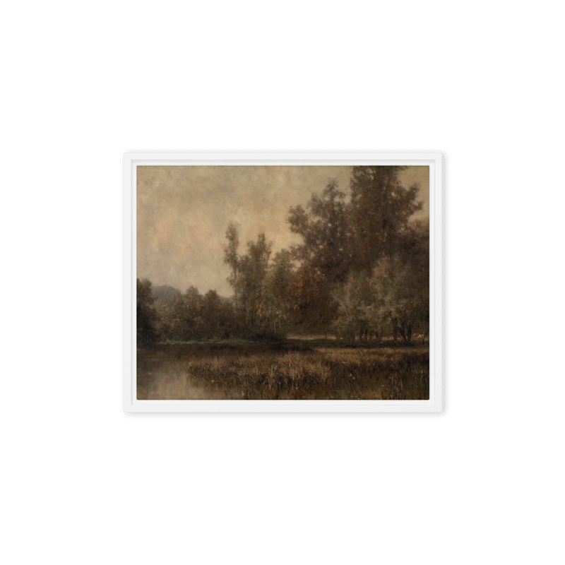 Vintage Autumn Landscape Moody – 5:4 Ratio Canvas Wall Art