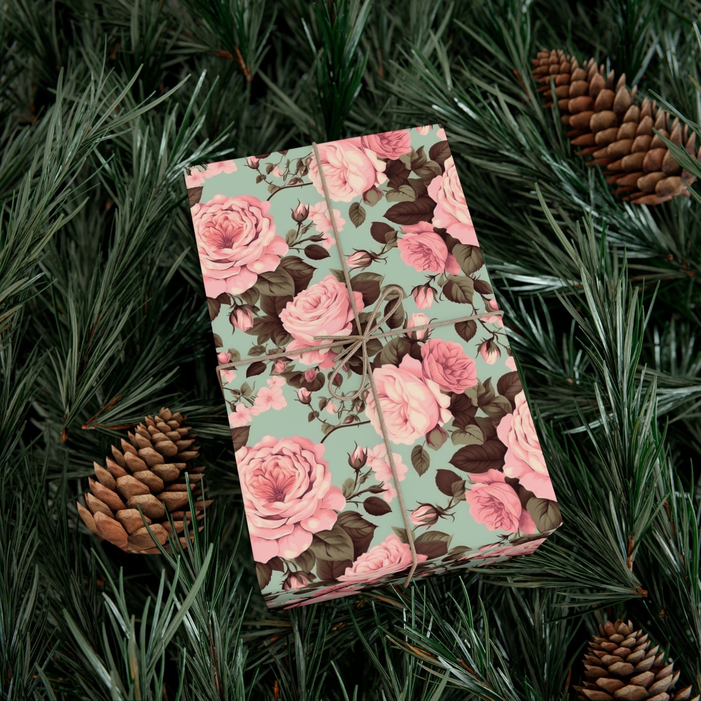 Vintage Peonies Floral Wrapping Paper