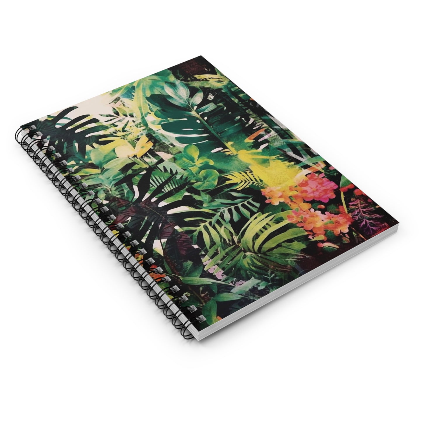 Foliage Collage Art Notebook (3) - Composition Notebook, Spiral Notebook, Journal for Writing and Note-Taking