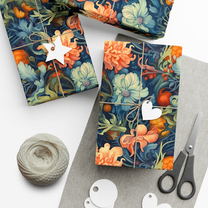 Floral Painting Pattern Gift Wrap Paper