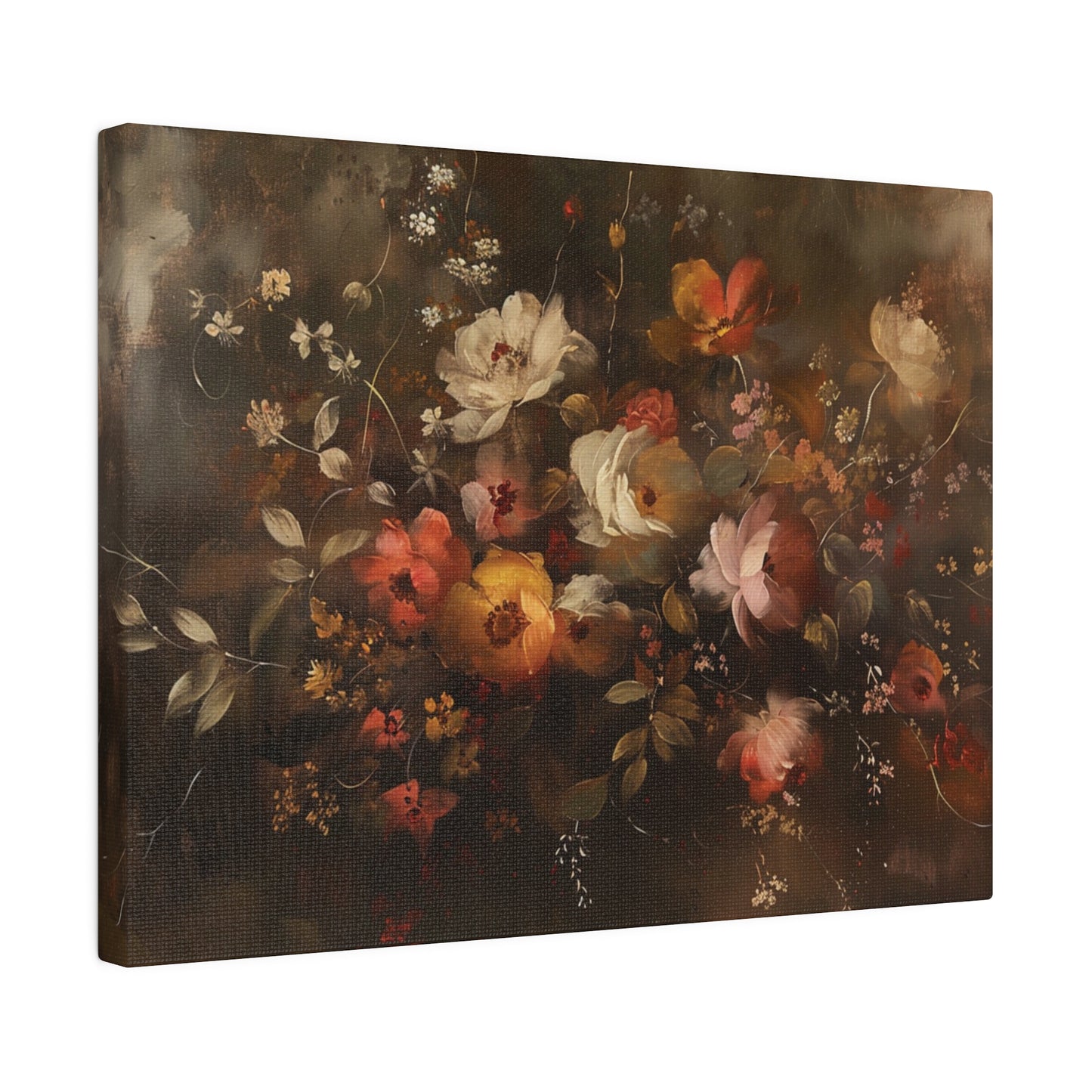 Autumn Flowers Abstract – Canvas Print