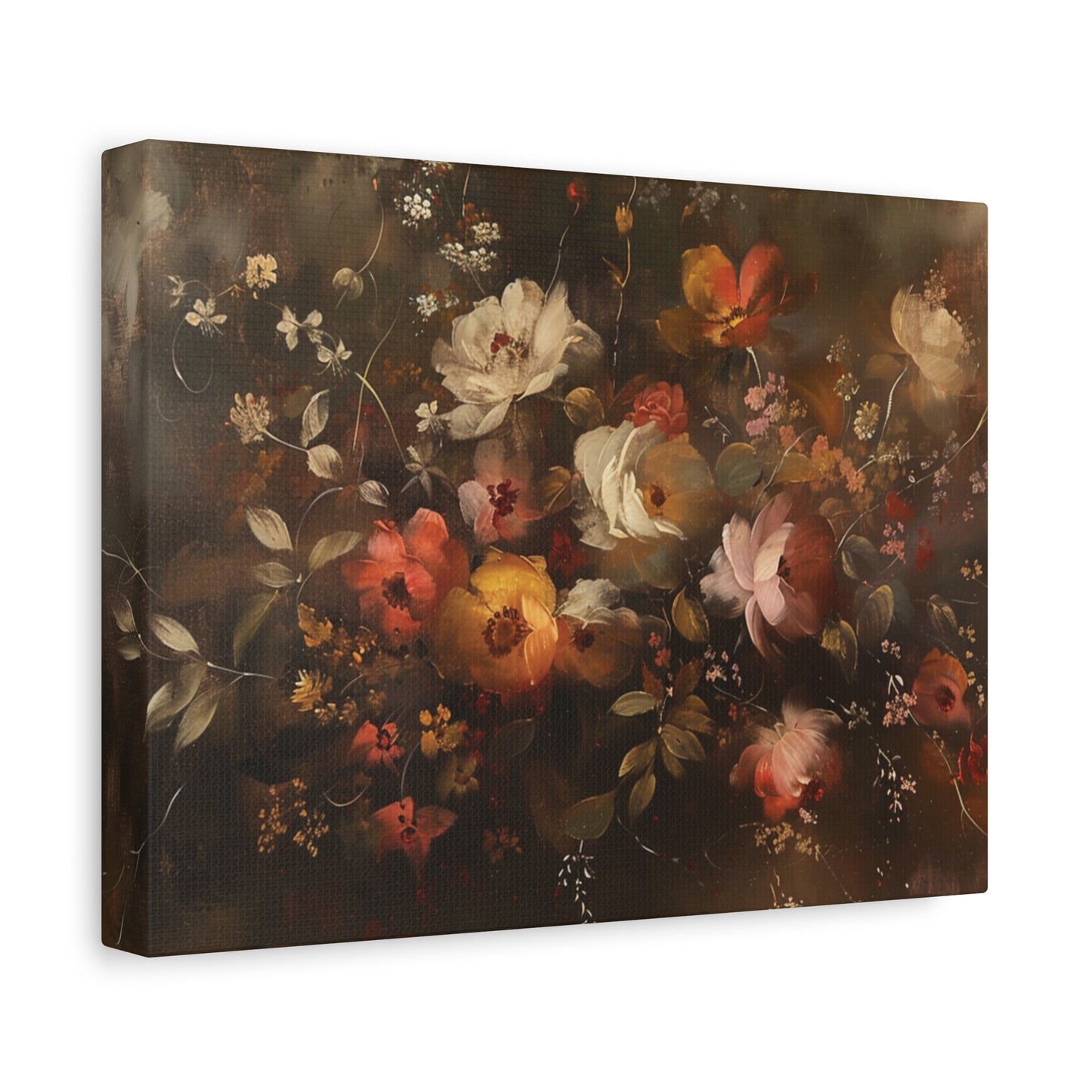 Autumn Flowers Abstract – Canvas Print