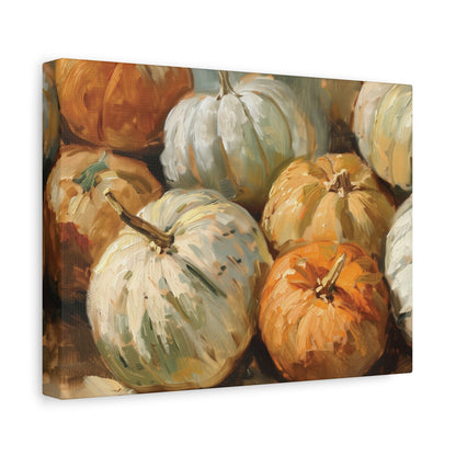 Autumn Pumpkins Oil Painting – Canvas Wall Art