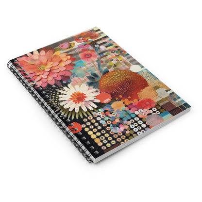 Floral Collage Art Notebook (6) - Composition Notebook, Spiral Notebook, Journal for Writing and Note-Taking