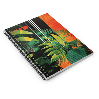 Foliage Collage Art Notebook (6) - Composition Notebook, Spiral Notebook, Journal for Writing and Note-Taking