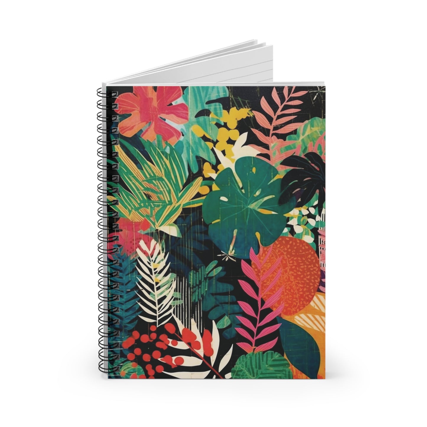 Foliage Collage Art Notebook (2) - Composition Notebook, Spiral Notebook, Journal for Writing and Note-Taking