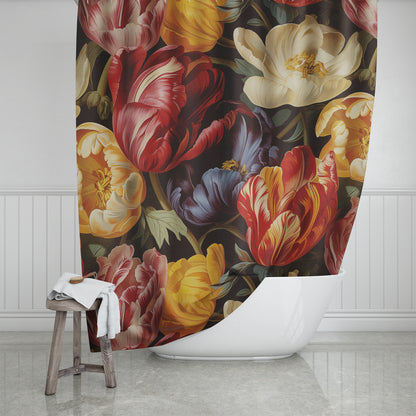 Tulips Flowers Home Decor Shower Curtain 71" x 74"