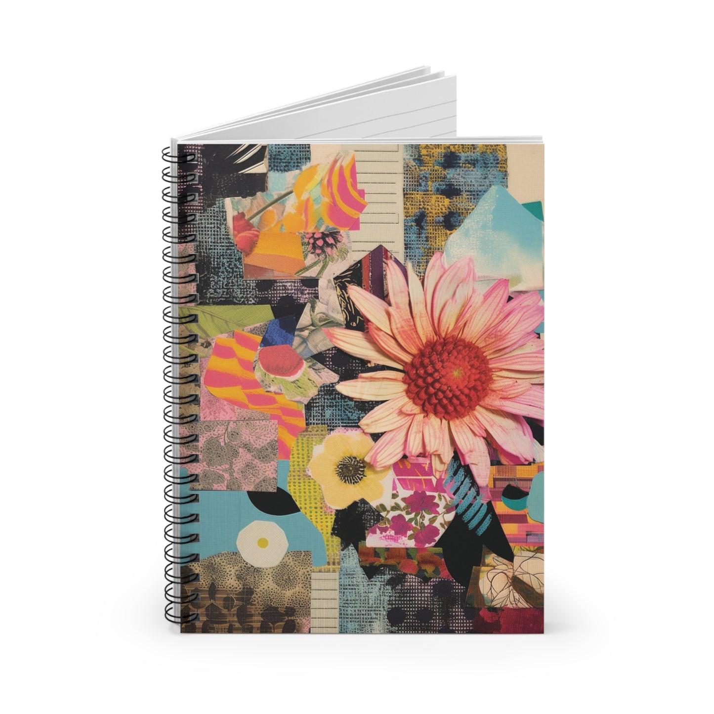 Floral Collage Art Notebook (3) - Composition Notebook, Spiral Notebook, Journal for Writing and Note-Taking