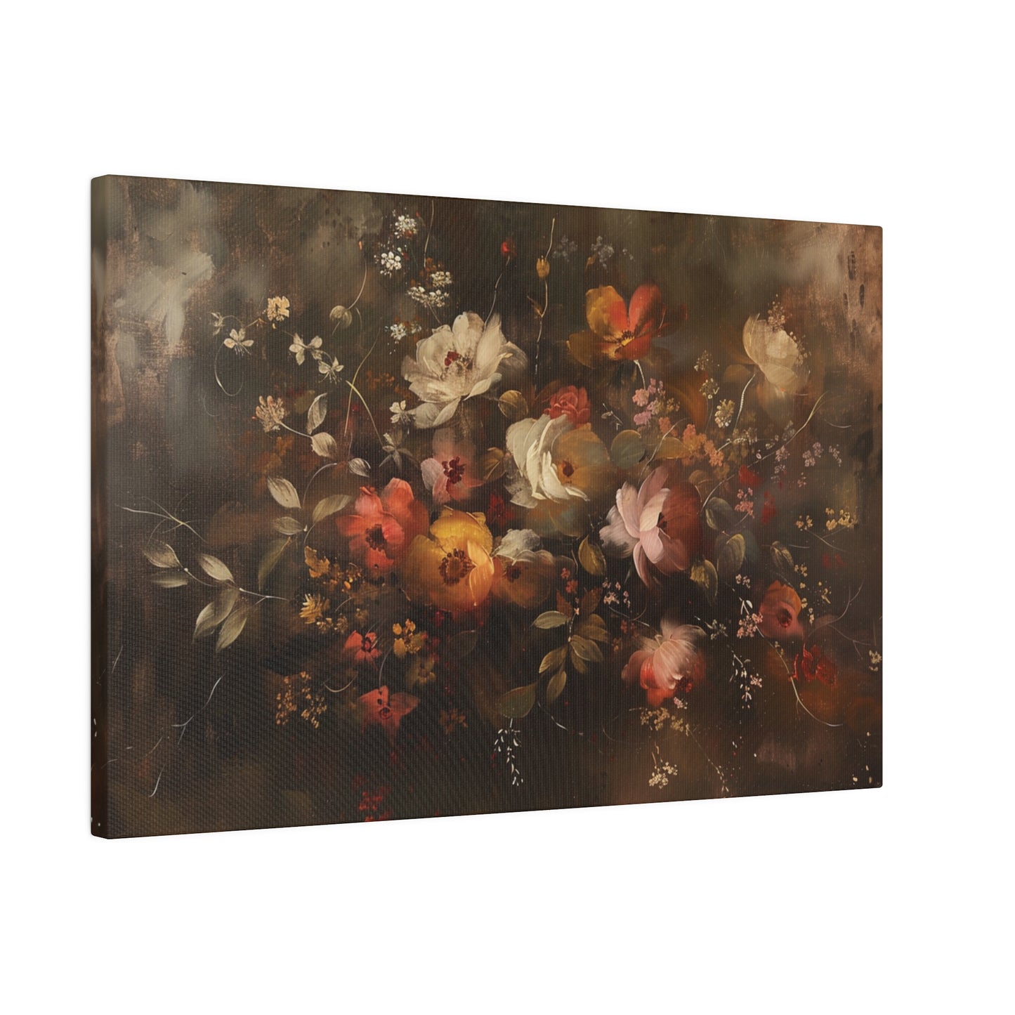 Autumn Flowers Abstract – Canvas Print