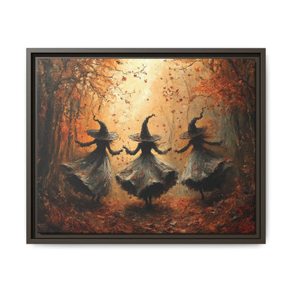 Witches in Fall Woodland – 5:4 Ratio Canvas Wall Art