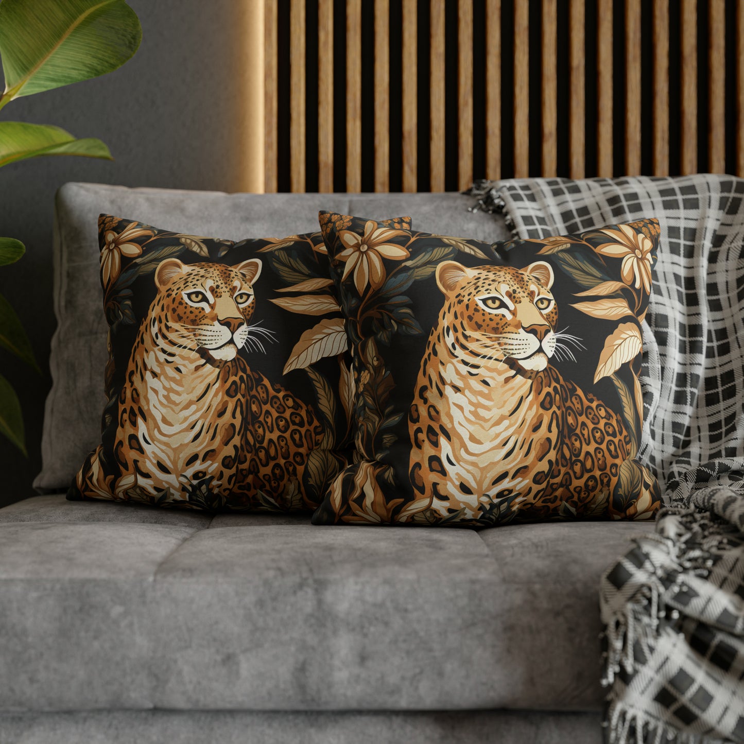 Leopard Floral Digital Art Download