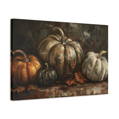 Vintage Dark Pumpkins – Canvas Wall Art