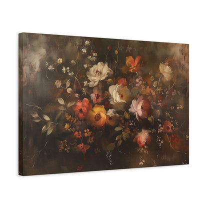 Autumn Flowers Abstract – Canvas Print