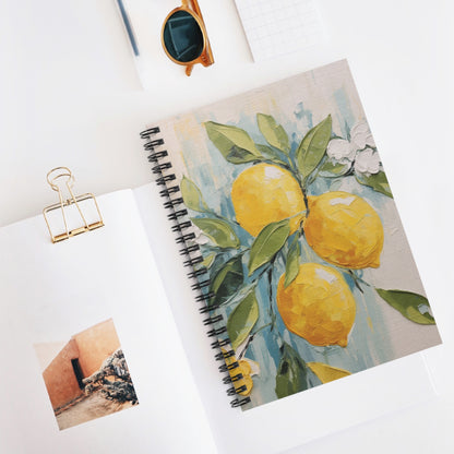 Lemon Art Print Notebook (2) - Composition Notebook, Spiral Notebook, Journal for Writing and Note-Taking