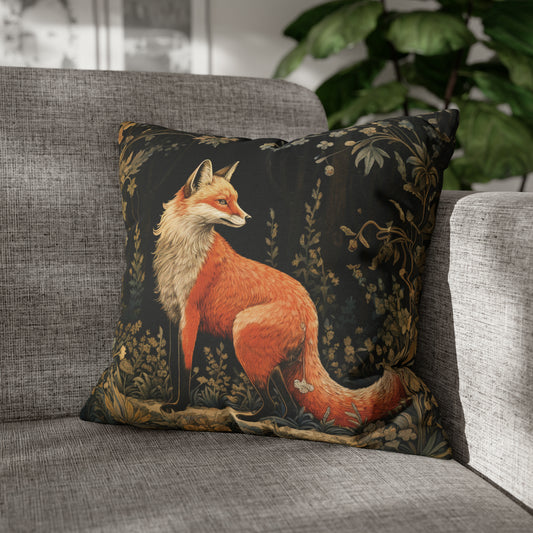 Forest Fox William Morris Inspired Pillow and Case