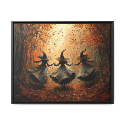 Witches in Fall Woodland – 5:4 Ratio Canvas Wall Art