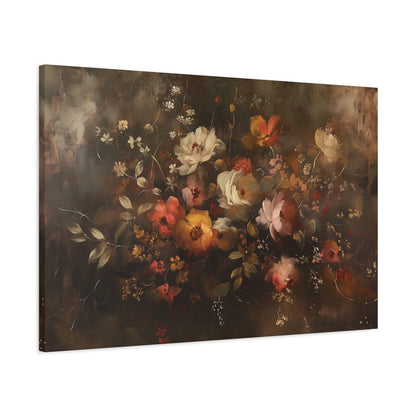 Autumn Flowers Abstract – Canvas Print