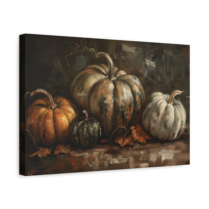 Vintage Dark Pumpkins – Canvas Wall Art