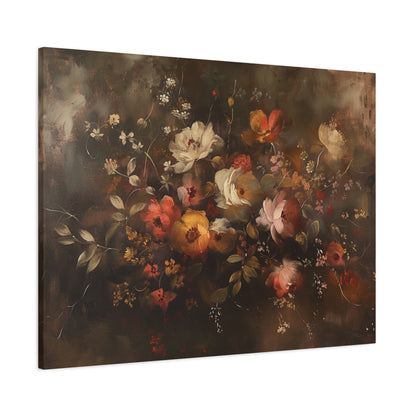 Autumn Flowers Abstract – Canvas Print