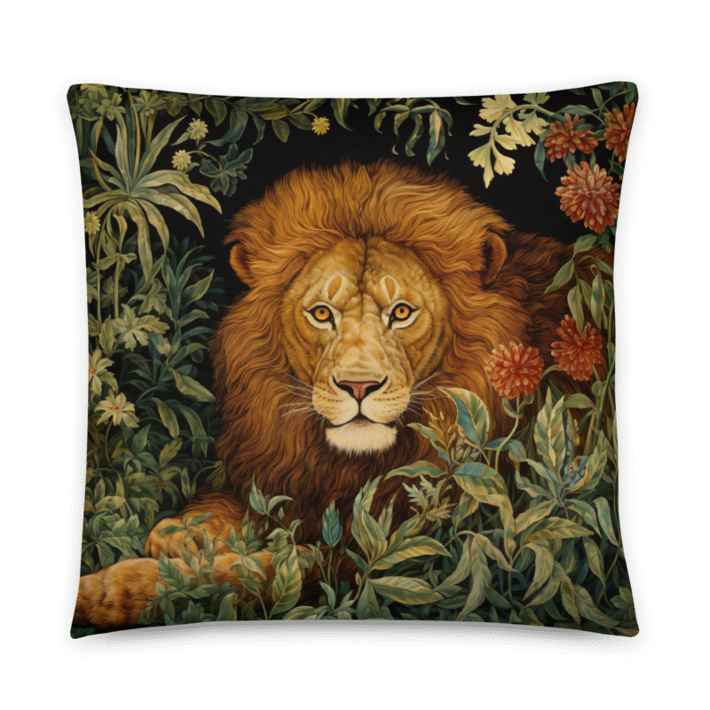 Lion in Forrest Digital Art Download