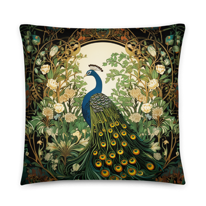 Peacock in Floral Garden Digital Art Download