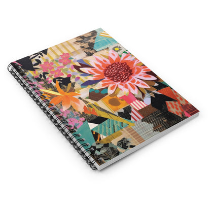 Floral Collage Art Notebook (4) - Composition Notebook, Spiral Notebook, Journal for Writing and Note-Taking