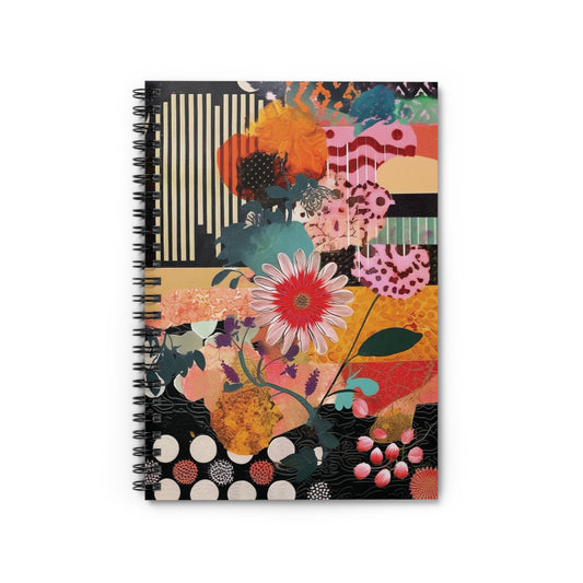 Floral Collage Art Notebook (5) - Composition Notebook, Spiral Notebook, Journal for Writing and Note-Taking