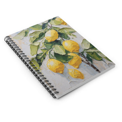 Lemon Art Print Notebook (1) - Composition Notebook, Spiral Notebook, Journal for Writing and Note-Taking