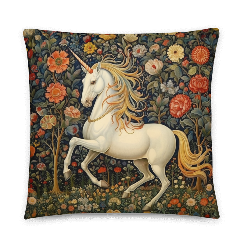 Unicorn in Floral Garden Digital Art Download