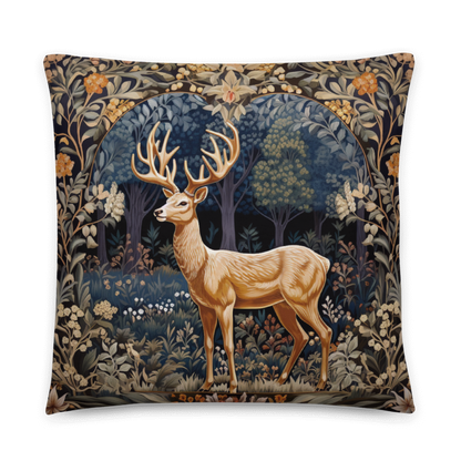 Enchanted Woodland Deer Pillow