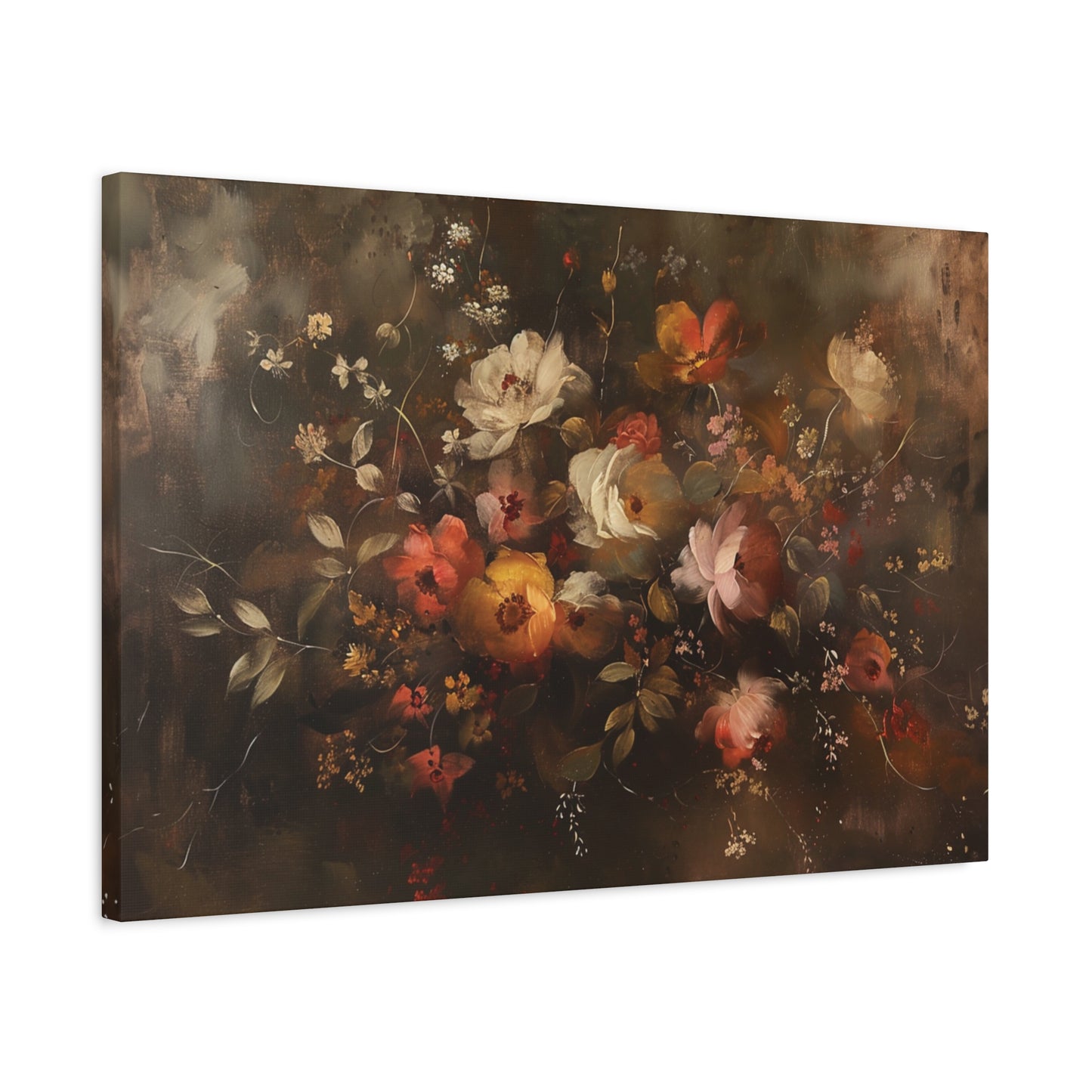 Autumn Flowers Abstract – Canvas Print