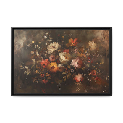 Autumn Flowers Abstract – Canvas Print