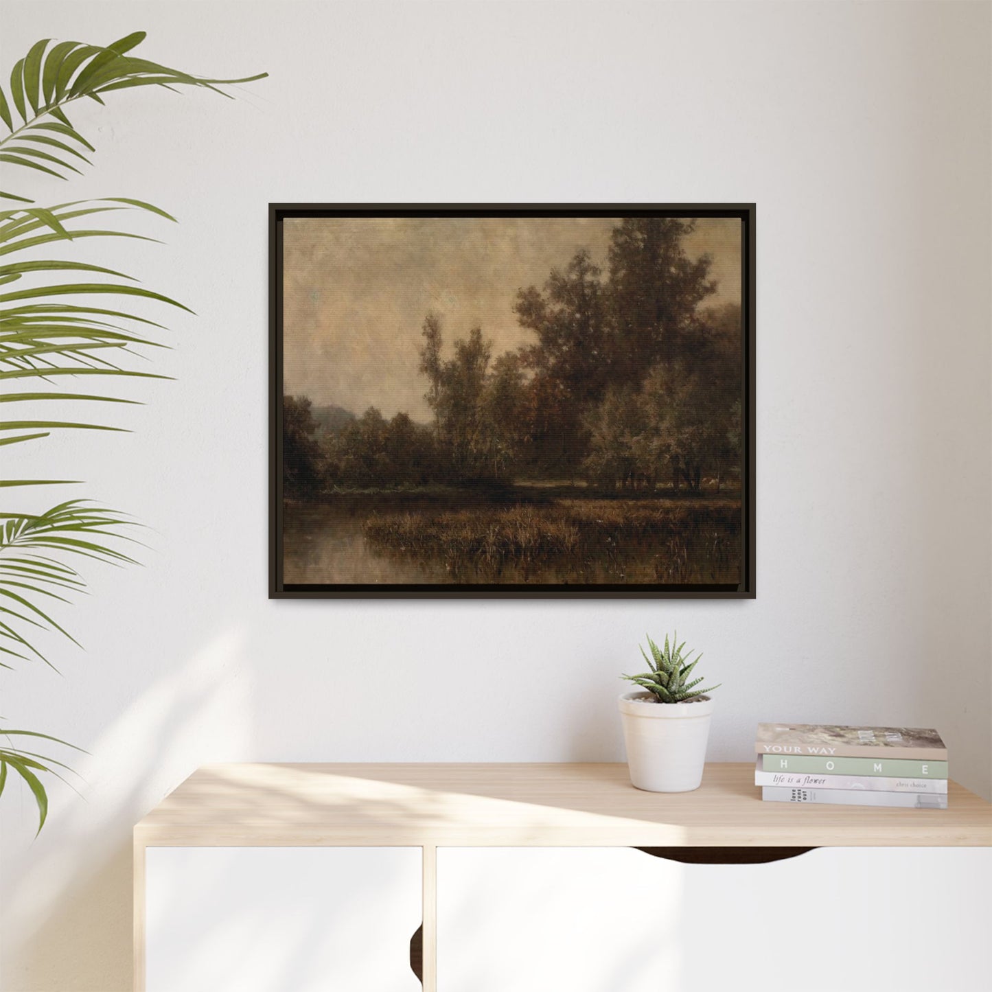 Vintage Autumn Landscape Moody – 5:4 Ratio Canvas Wall Art