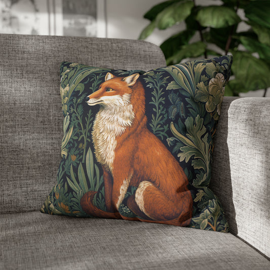 Enchanted Fox Pillow William Morris Inspired Pillow and Case