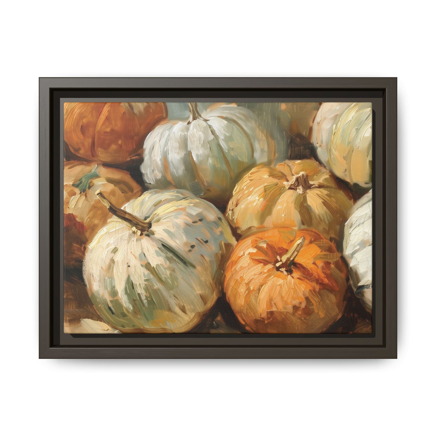 Autumn Pumpkins Oil Painting – Canvas Wall Art