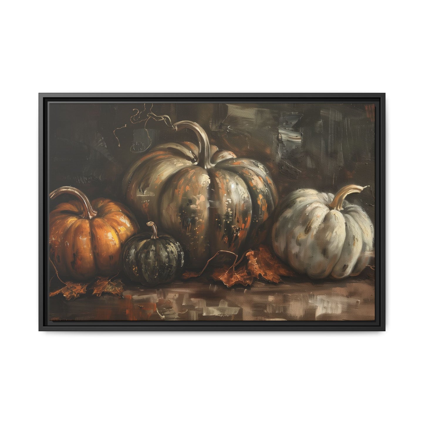 Vintage Dark Pumpkins – Canvas Wall Art