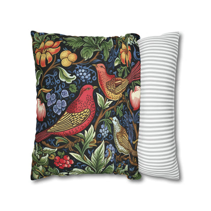 Birds in Garden William Morris Inspired Pillow and Case
