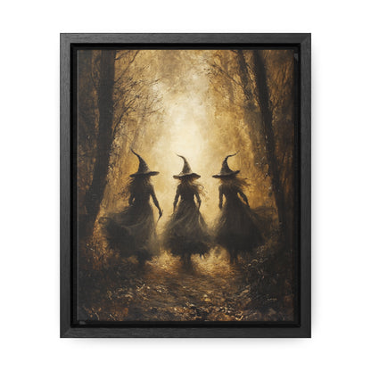 Witch in Autumn Woodland – 4:5 Ratio Canvas Wall Art