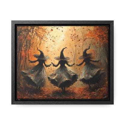 Witches in Fall Woodland – 5:4 Ratio Canvas Wall Art