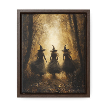 Witch in Autumn Woodland – 4:5 Ratio Canvas Wall Art