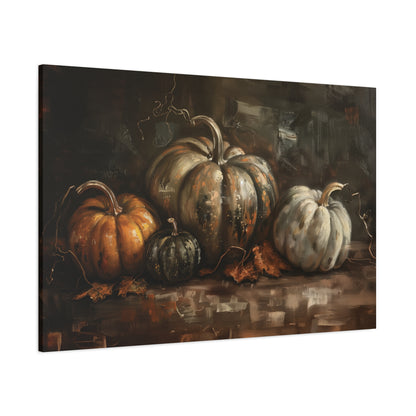 Vintage Dark Pumpkins – Canvas Wall Art