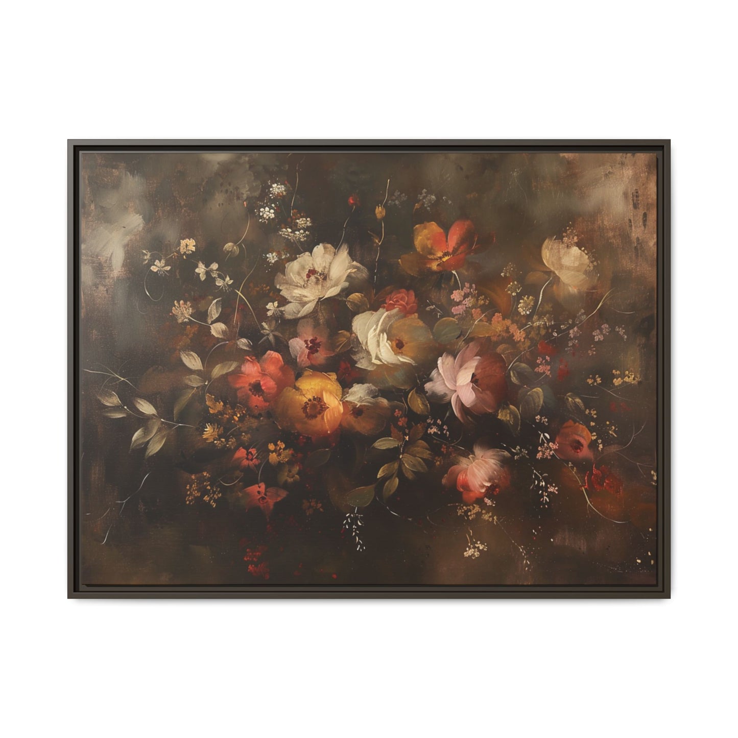 Autumn Flowers Abstract – Canvas Print