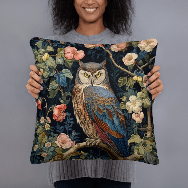 Woodland Owl in Forest Digital Art Download