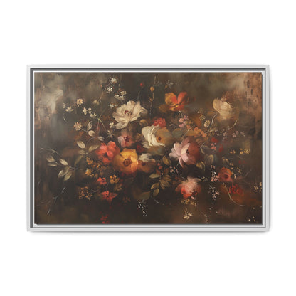 Autumn Flowers Abstract – Canvas Print